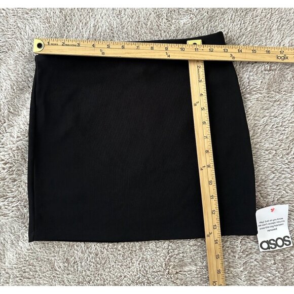ASOS Design Women’s Black Mini Skirt Size Size Small New - Picture 3 of 9